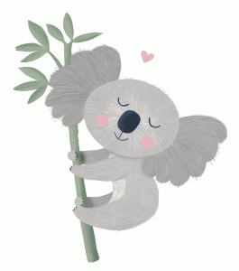 illustratie animatie koala slaapt in een tak so happy design mara witteman utrecht illustrator